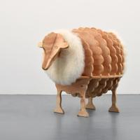 Mouton Bookshelf, Manner of Francois-Xavier Lalanne - Sold for $1,187 on 02-08-2020 (Lot 369).jpg